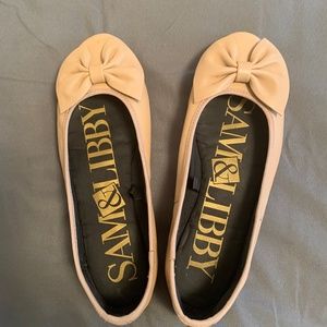 Sam & Libby Leather Ballerina Flats